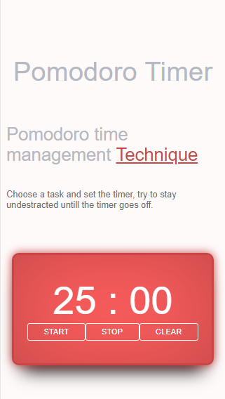 Pomodoro time management